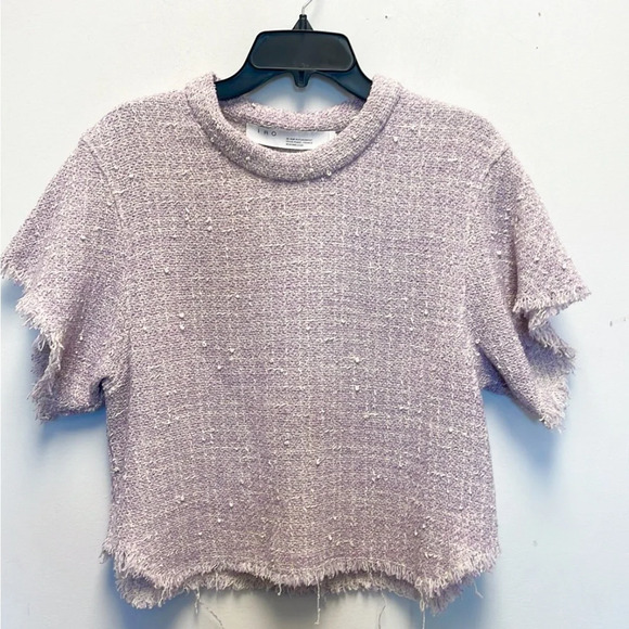 IRO devan tweed purple top - Picture 3 of 6